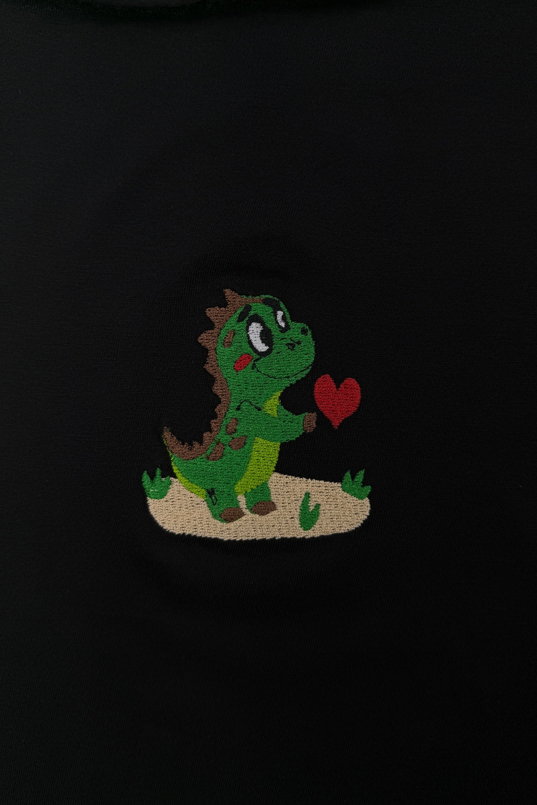 Dino Love Nakışlı Slim Fit Kadın Tshirt