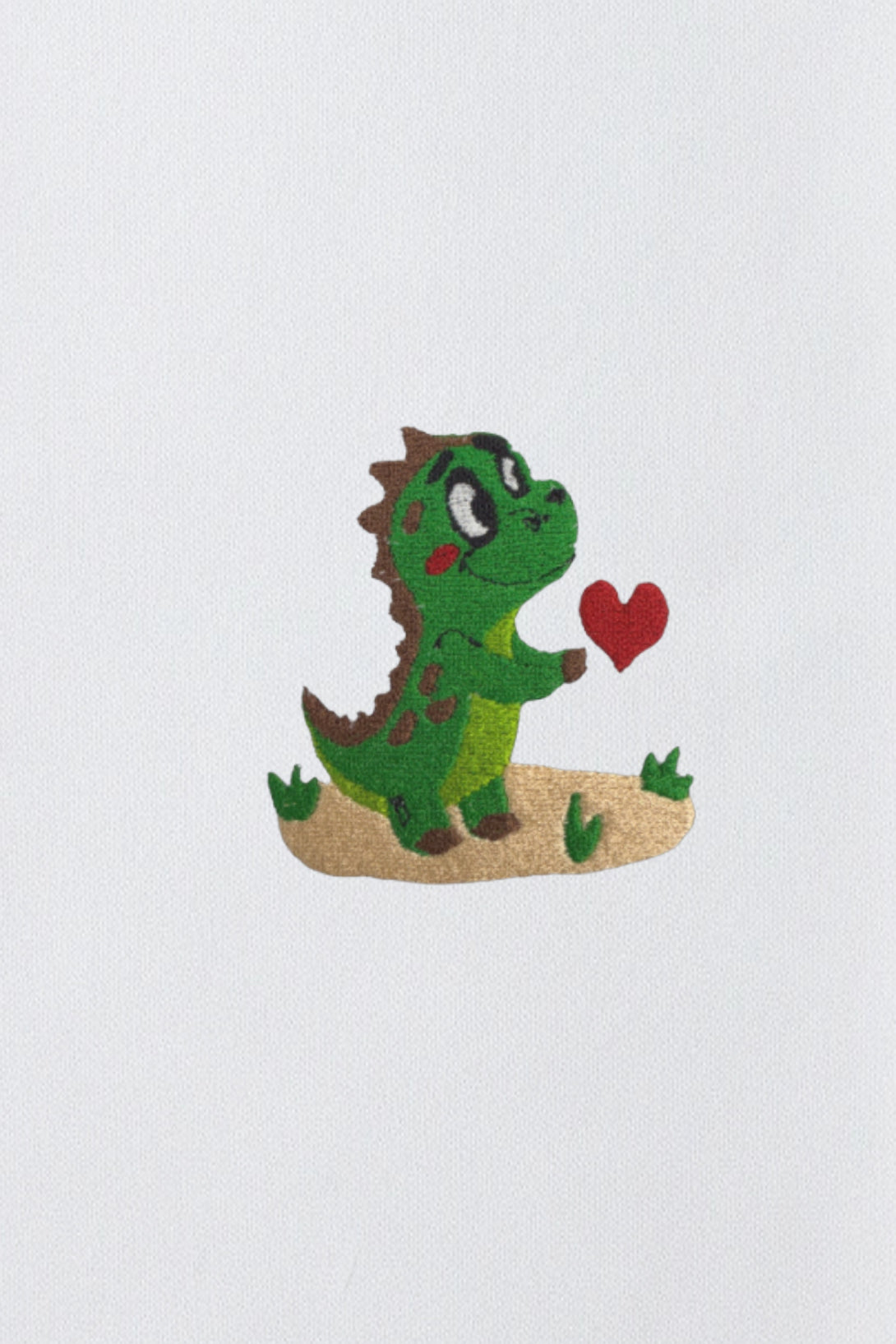 Dino Love Nakışlı Slim Fit Kadın Tshirt