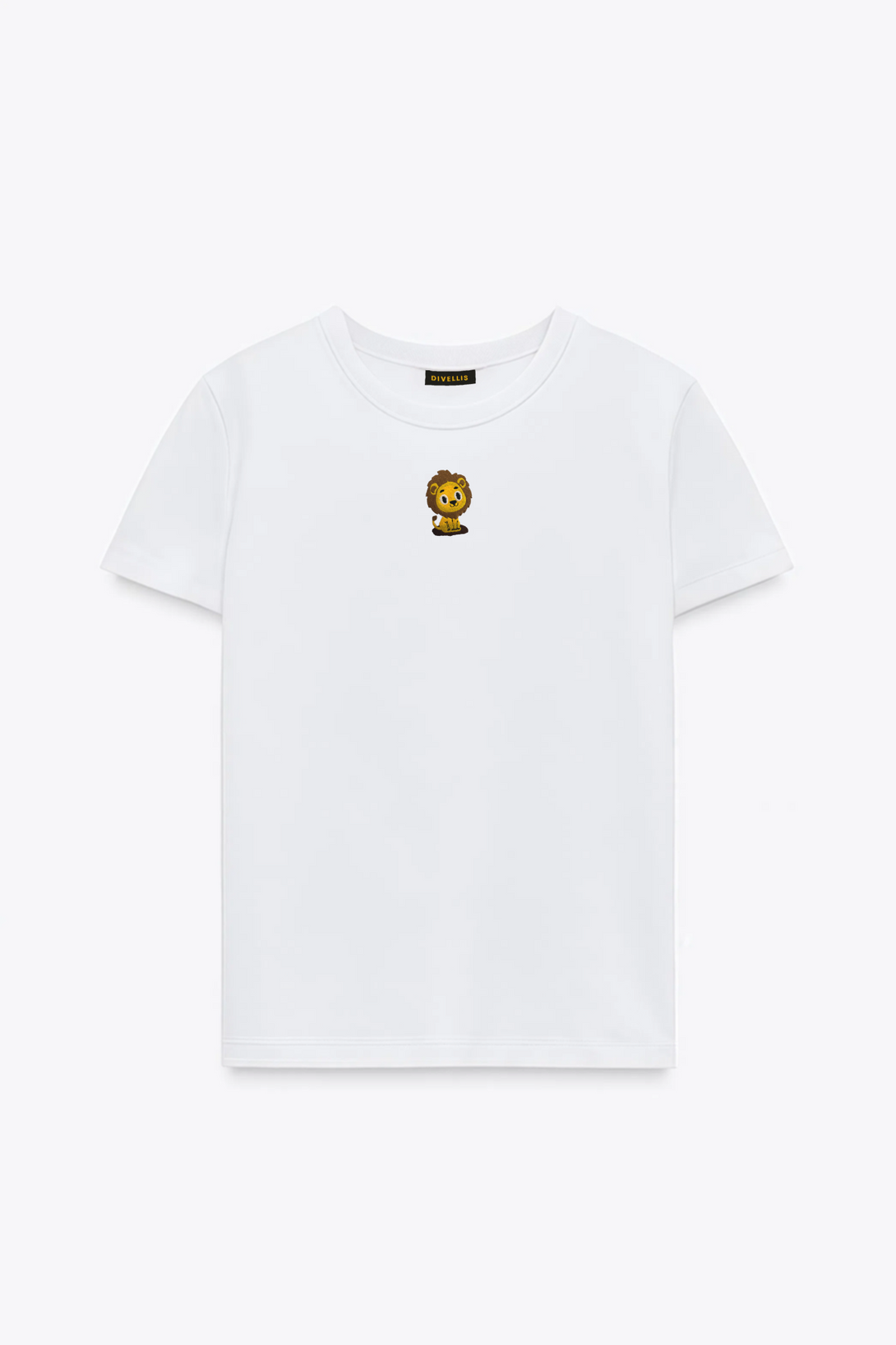 Mini Lion Nakışlı Slim Fit Kadın Tshirt