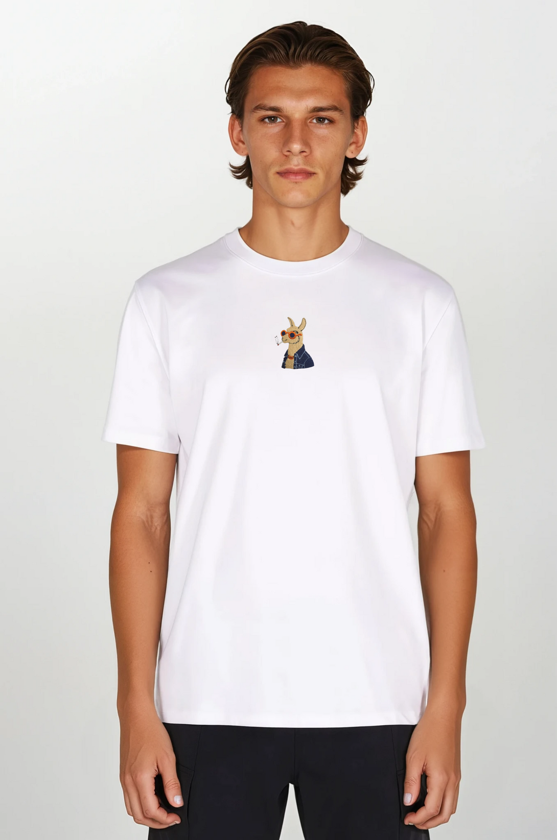 Cool Llama Nakışlı Regular Fit Erkek Tshirt