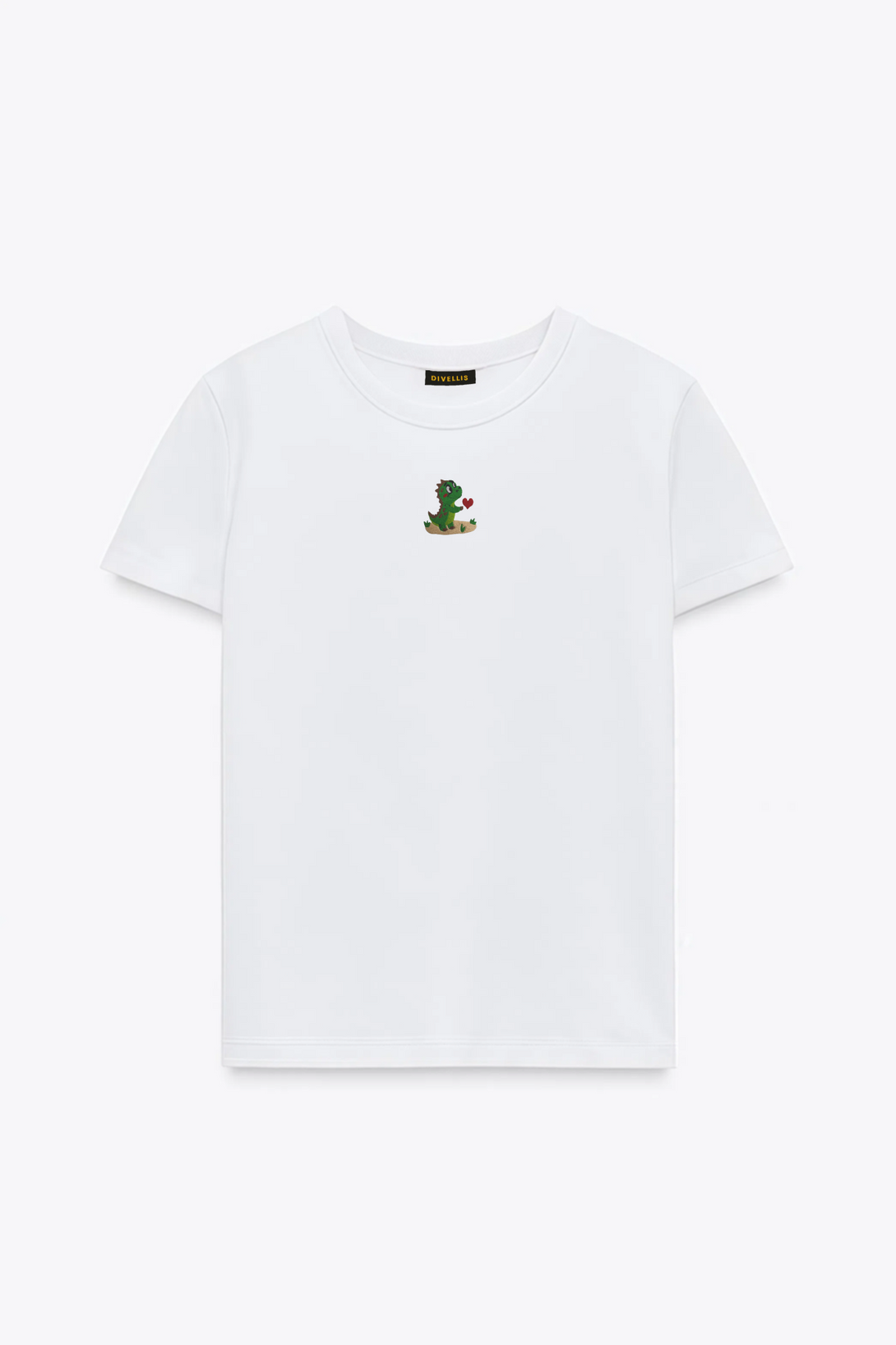Dino Love Nakışlı Slim Fit Kadın Tshirt