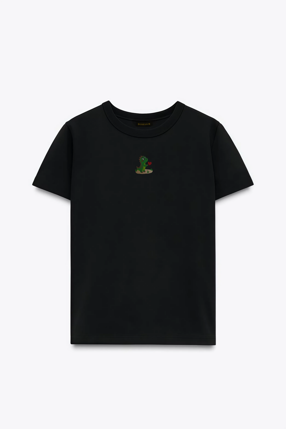 Dino Love Nakışlı Slim Fit Kadın Tshirt