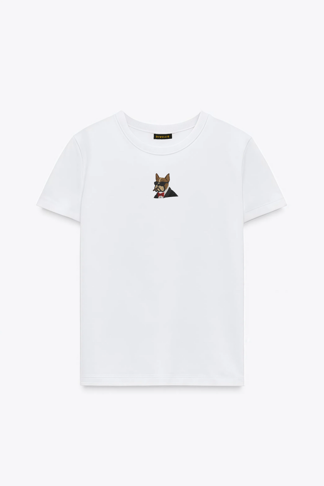 Gentleman Frenchie Nakışlı Slim Fit Kadın Tshirt