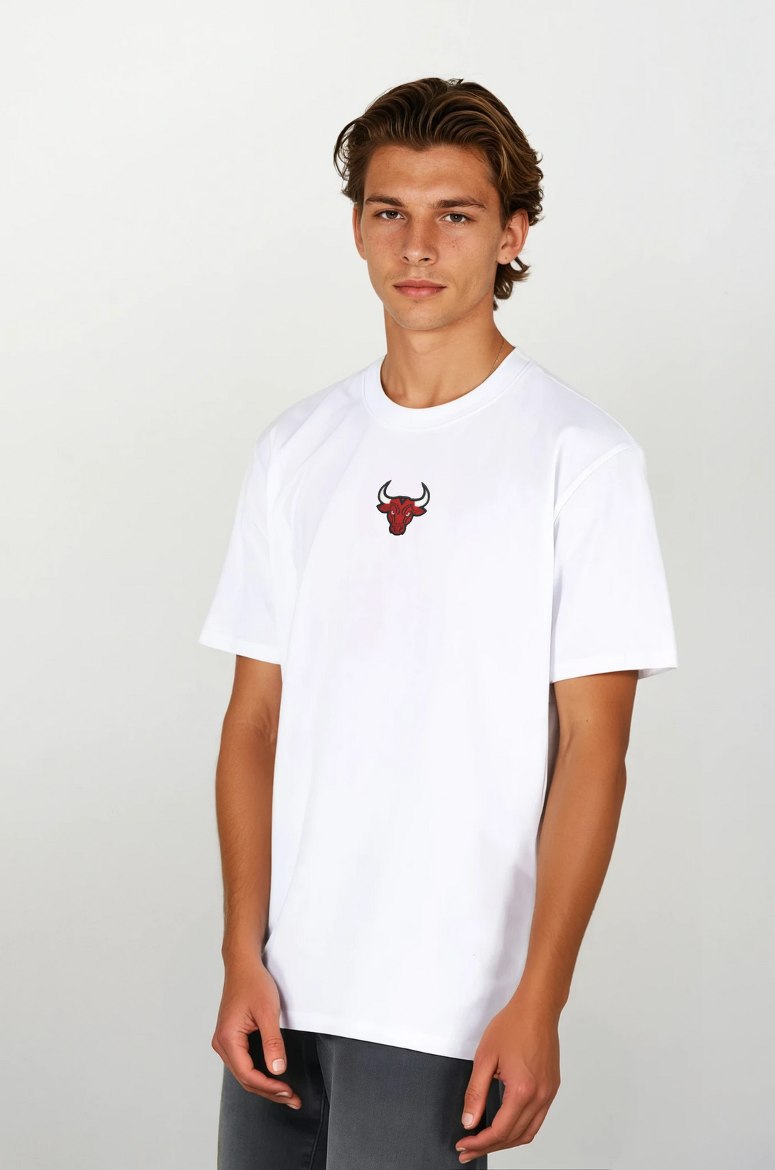 Toro Nakışlı Regular Fit Erkek Tshirt