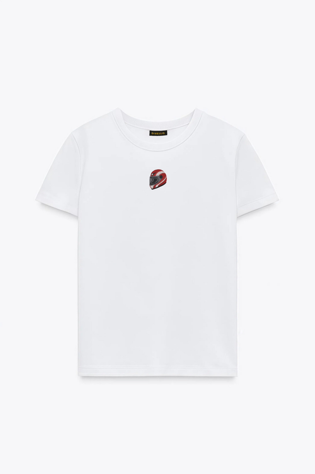 Rider Helmet Nakışlı Slim Fit Kadın Tshirt