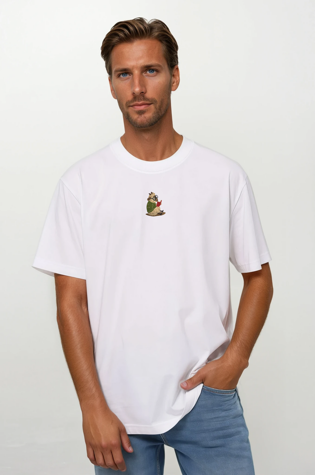 Sheldon the Reader Nakışlı Regular Fit Erkek Tshirt