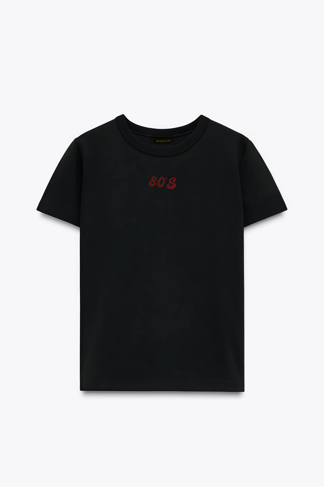 80'S Nakışlı Slim Fit Kadın Tshirt